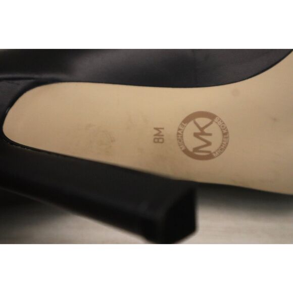 MICHAEL Michael Kors 40S4AMHP1L Women's Sz 8M Black Amara Leather Pumps - Picture 7 of 10